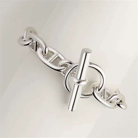 hermes bracelet argent chaine d ancre|Hermes chaine d anchor bracelet.